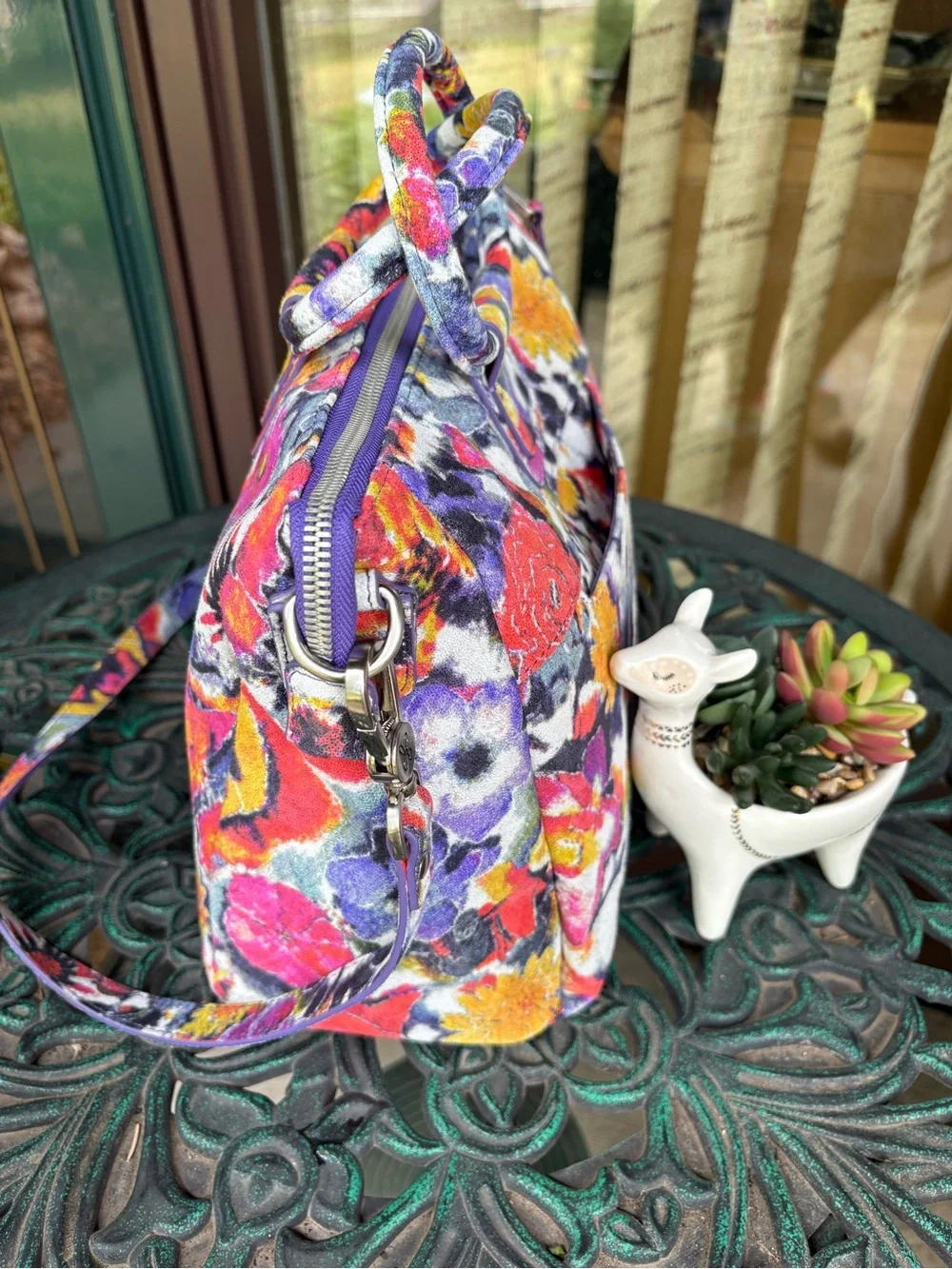 NWOT HOBO Sheila Medium Satchel Poppy Floral Crossbody Bag